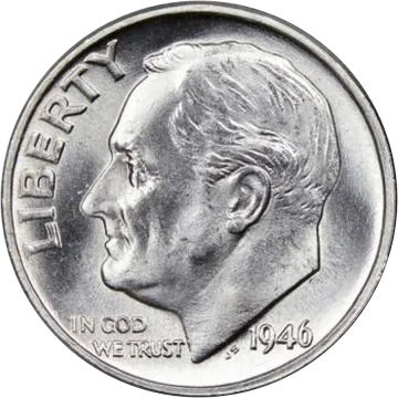 1946 Roosevelt Dime