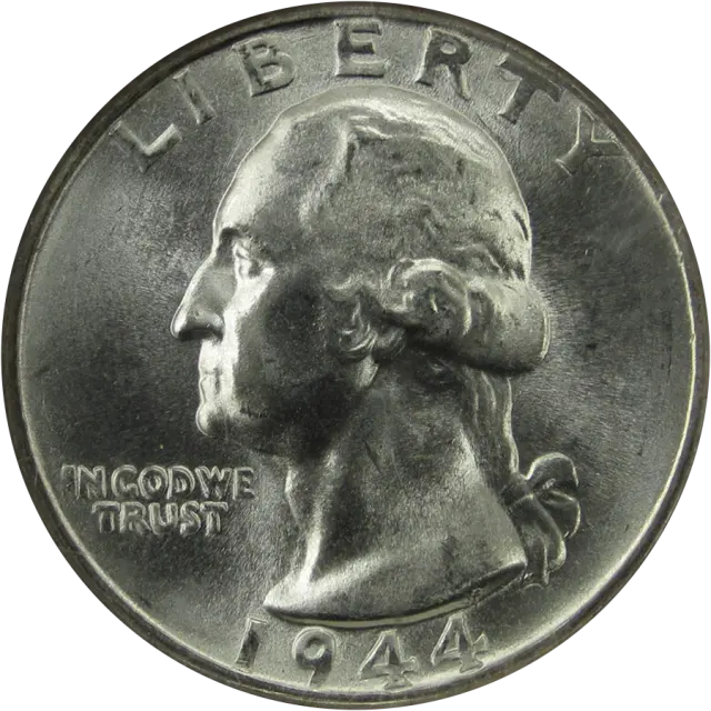 1944-S Washington quarter obverse, date 1944 visible
